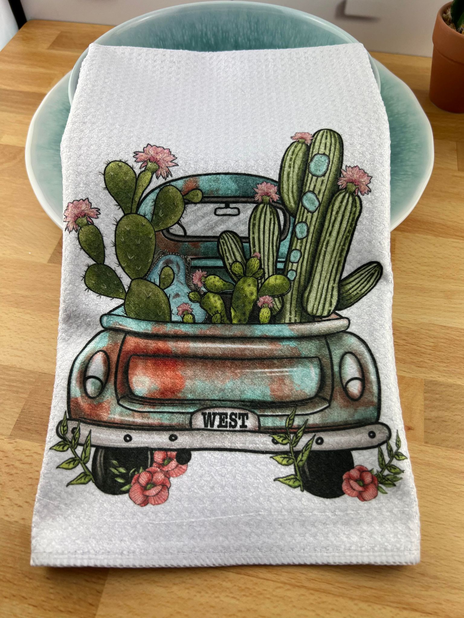 Desert Truck Hand Towel